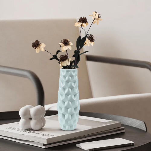 Vase en plastique émaillé pour fleurs, centre de table décoratif, 1