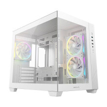 PC-Gehäuse - DEEPCOOL - CG330 - Mini Tower - Micro-ATX-Format - 3 enthaltene ARGB-Lüfter - Weiß