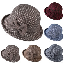 Pălărie Cloche Vintage pentru femei, gri, mărime universală