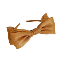 Bandeau nœud papillon en maille avec nœud papillon en dentelle française