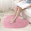 Hjerteformet chenille dørmåtte 16x20 tommer pink rød 1