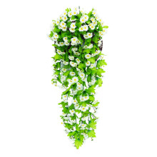Kunstig violet blomstergirlande blåregnorkide 1 stk.
