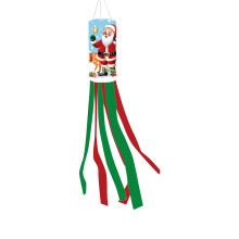 Weihnachts-Windsackfahne, rote Außendekoration