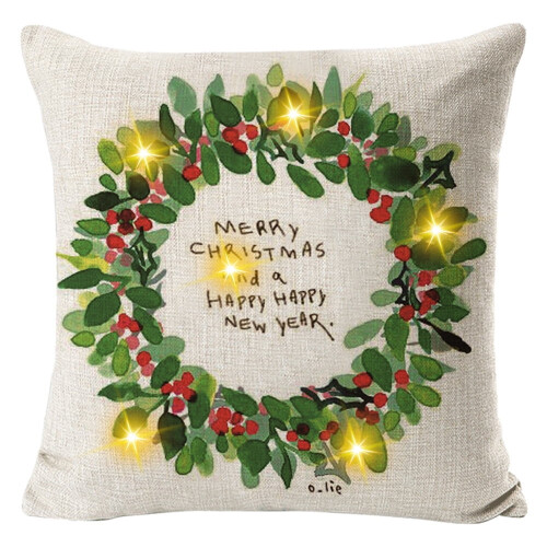LED juleputetrekk rustikk vinterdekor