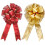Julgranstoppning Glittrig Dubbel Rosett 2 st 1