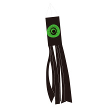 Halloween-vindsekk med hvite LED-lys 122 cm