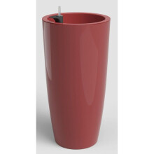 Blumentopf - ARTEVASI - Santorini SWS 78 BR - Innen/Außen - Kunststoff - Ø40 x H78 cm - 72 L - Dunkelrot