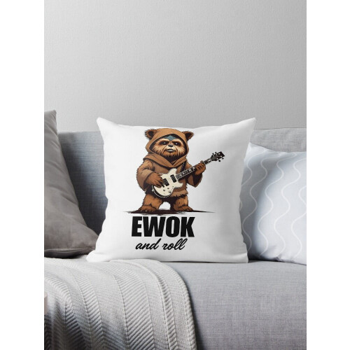 Capa de almofada decorativa Ewok and Roll, 40x40cm (16x16 polegadas)