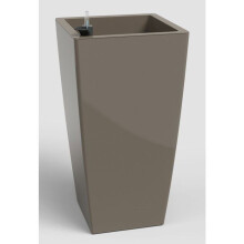 Blumentopf - ARTEVASI - Pisa SWS 78 BR - Innen/Außen - Kunststoff - Ø40 x H78 cm - 79 L - Taupe