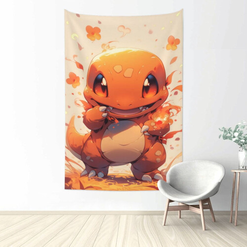 Arazzo da parete Charmander 90" x 60"