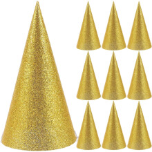 Chapeau conique en papier pour anniversaire d'enfant (12 pièces)