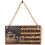 Placa de madeira patriótica para pendurar "Deus abençoe a América" (8x4,25 polegadas). 1