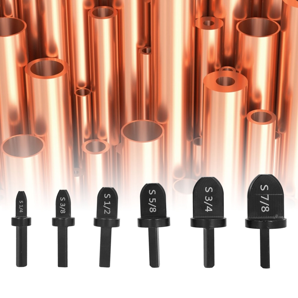 6Pcs British Standard Swaging Drill Bits Steel