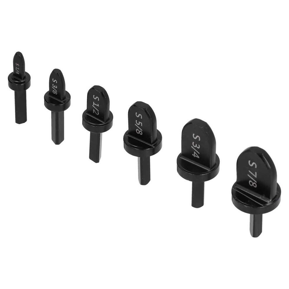 6Pcs British Standard Swaging Drill Bits Steel