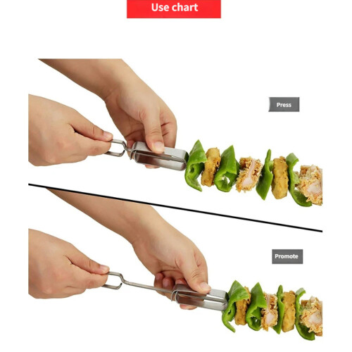 Brochettes de Barbecue en métal multifonctions, 10-tierce 1