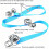 2PCS Internal Training Doorbell Length Adjustable Dog-skyblue 6