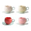 Elegant Tulips Shape Ceramic Coffee Cup And Saucers Set-White 2