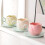 Elegant Tulips Shape Ceramic Coffee Cup And Saucers Set-White 6
