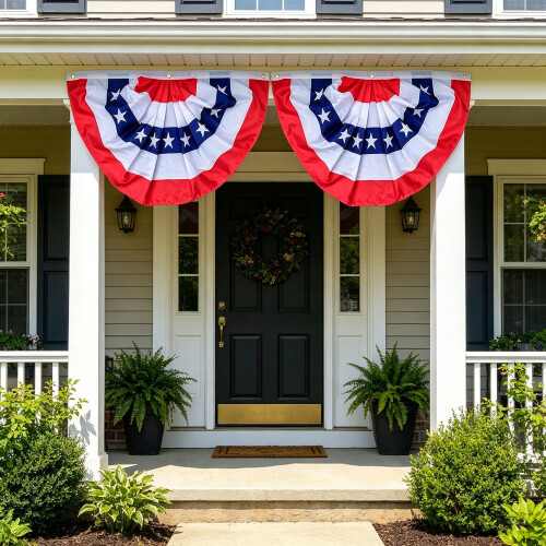 Two Strong star pattern Pennants With Metal Eyelets For-120 2