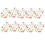 10Pcs Flower Print Acrylic Paper Clip Bookmarks Documents-10 1