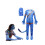 Kids Blue Fancy Dress with Tail 7