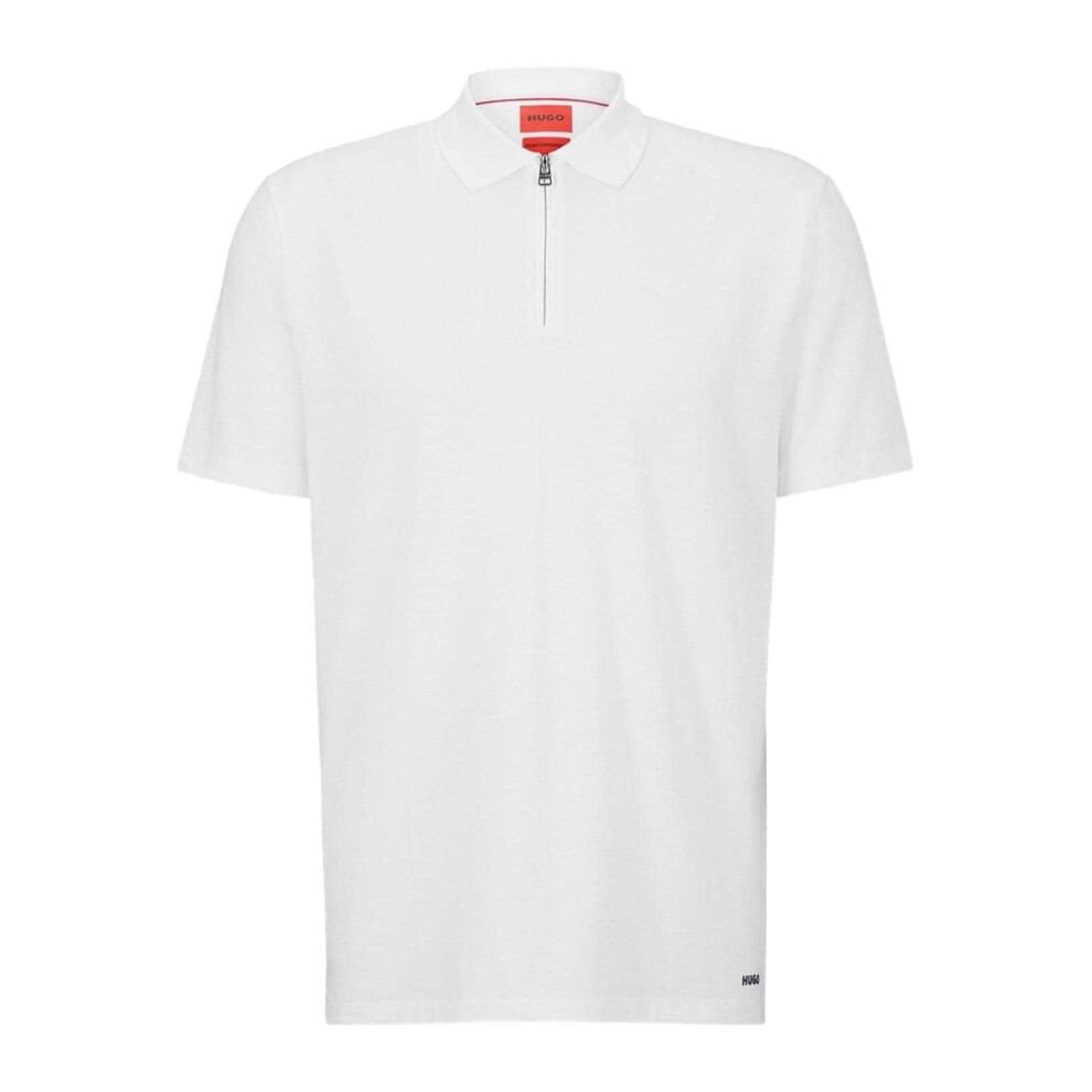 Hugo Boss (Xl, ) Mens Fabric Polo Shirt White