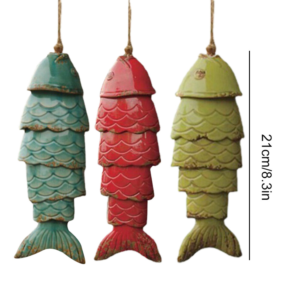 Outdoor Resin Wind Chime Koi Fish Decor