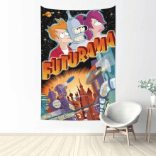 Futurama Animated Wallwear -juliste 60x90cm