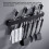 Black 304 Stainless Steel Kitchen Knife Rack 40cm 1