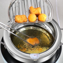 20cm Stainless Steel Deep Fryer 2.2L with
