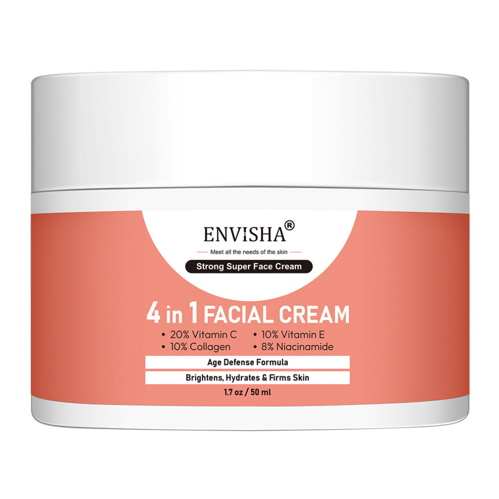 Independent Brand Cream (4 In 1 ) Envisha Collagen Face Skin Care Anti-Aging Wrinkle Whitening Moisturizing Shrink Pores Fade Hyaluronic Acid Niacinamide