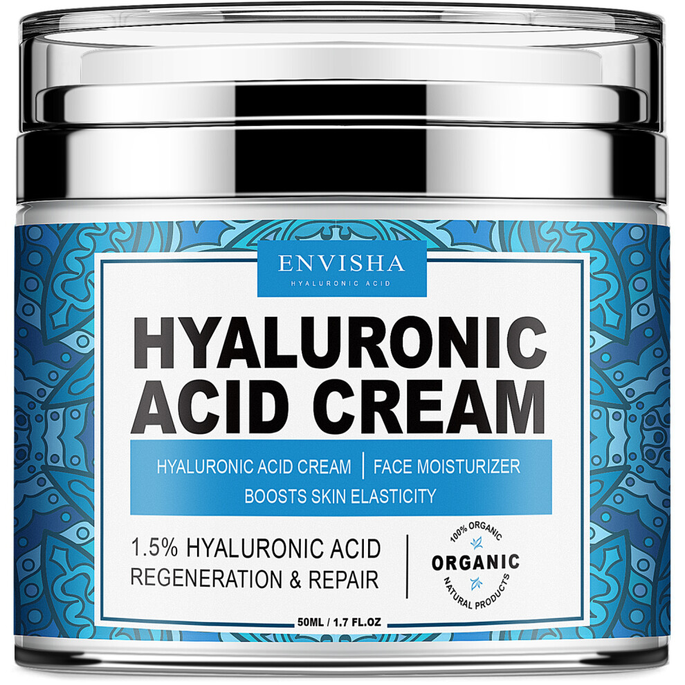 Cream (Hyaluronic ) Envisha Face Collagen Hyaluronic Acid Skin Care Anti-Wrinkle Moisturizing Anti-Aging Night Shrink Pores Whitening Smooth