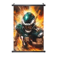 Eagles Football Team PVC Wall Hanging Painting Black Axis