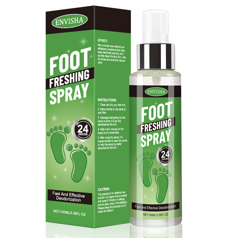 (Foot spray) ENVISHA Body Skin Foot Care Refreshing Spray Repair Anti-drying Cracking Moisturizing Exfoliating Remove Callus Anti-beriberi