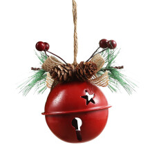 Adorno colgante navideño de metal (3 piezas)