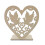 Træhjerteornament Valentinsdagsdekoration 1