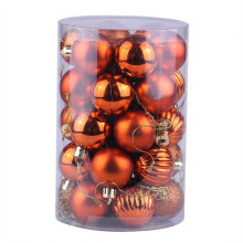 Bola de adorno para árbol de Navidad, color morado oscuro, 40 mm