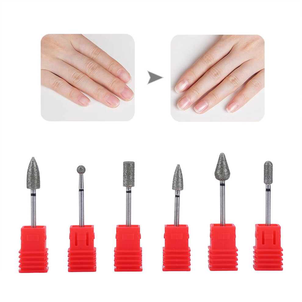 6PCS 2.35mm Nail Drill Bits Set
