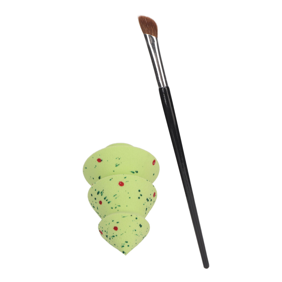 Green Tree Sponge and Contour Brush