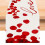 Chemin de table en lin imprimé floral rose (1 pièce) 1