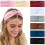 Fasce turbante boho da donna, confezione da 8 1