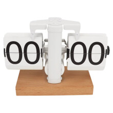 Horloge numérique automatique à affichage à bascule, style minimaliste vintage, horloge de bureau