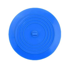 Bouchon de vidange rond en silicone bleu 15 cm (6 pouces) - 1 pièce