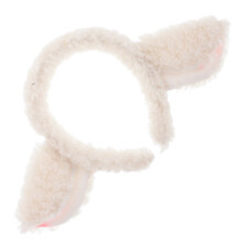 Diadema de orejas de cordero de peluche, diadema de animal de dibujos animados esponjosa