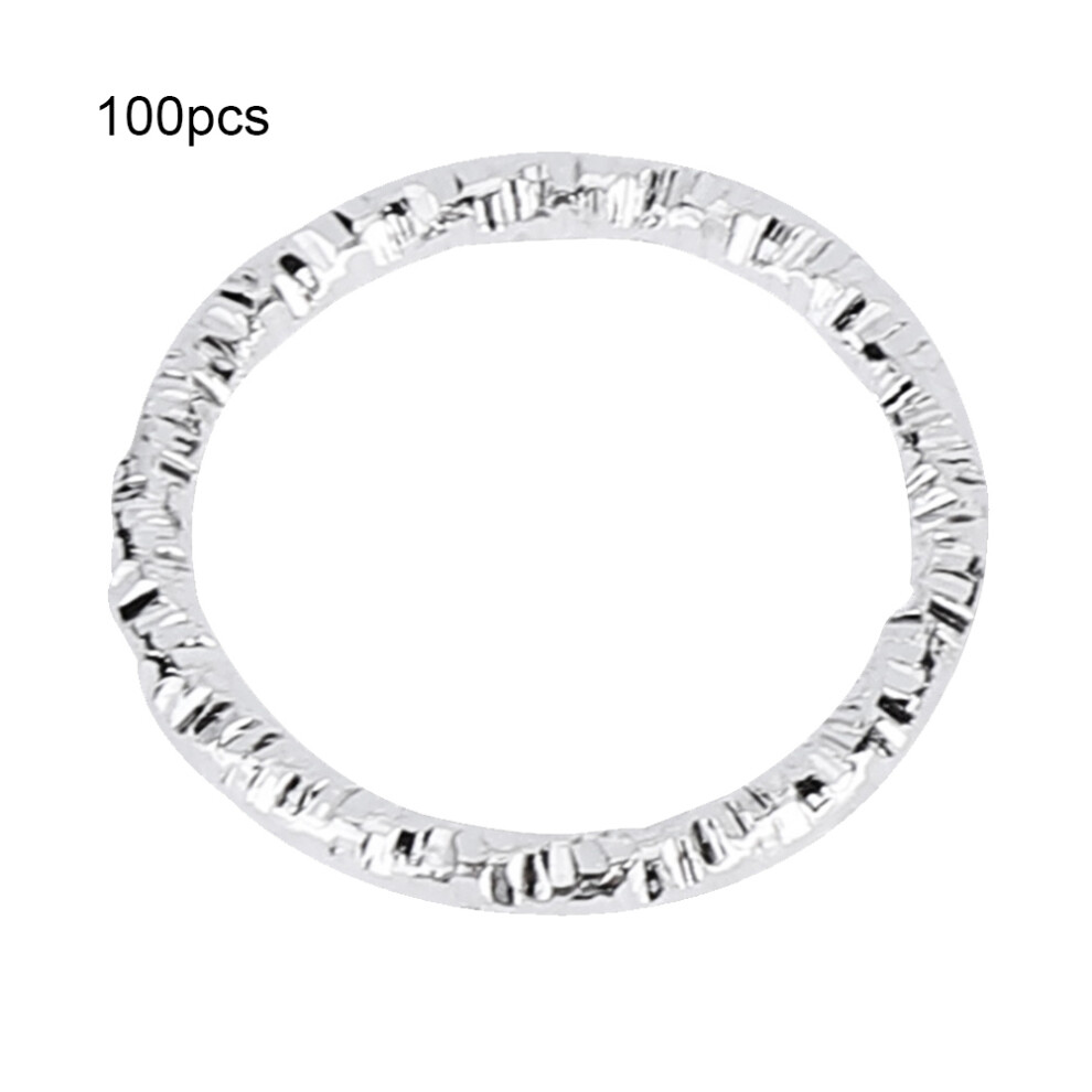 Unisex Metallic Dreadlock Rings 100 Count