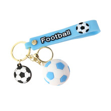 Futbalová kľúčenka z mäkkej gumy, prívesok na kľúče, športový darček