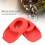 Red Silicone Bike Crank Protector 2PCS 10