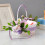 Panier de fleurs de Pâques avec composition amovible 1