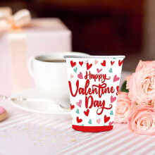 Service de vaisselle jetable pour la Saint-Valentin (20 pièces)