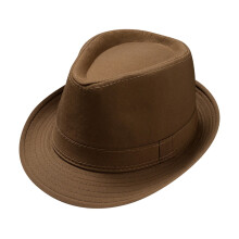 Britse stijl jazz zonnehoed unisex bruin